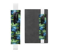 WZYCWB Libellule su foglie di loto Astucci per matite, portapenne in PVC e portapenne con elastici e segnalibri sono le migliori scelte regalo.