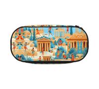 WZYCWB Life of The Ancients, astuccio multifunzione di grande capacità, portatile e resistente, per ufficio e scuola, Nero , Taglia unica, Beauty Case