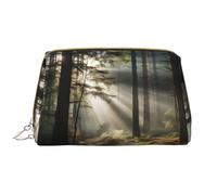 WZYCWB Light in the Forest - Borsa cosmetica in pelle con tasche, borsa cosmetica portatile da viaggio, borsa per cosmetici di grande capacità,