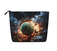 WZYCWB Lightning Fever, borsa cosmetica con motivo tennis, borsa da viaggio, borsa multifunzionale per riporre oggetti di uso quotidiano