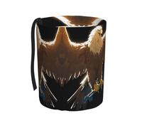 WZYCWB Line Art Eagle - Pattumiera da appendere per auto, pratica e comoda, adatta per diversi modelli di auto, offre spazio ideale per riporre oggetti