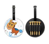 WZYCWB Listening Mule - Borsa portaoggetti per tee da golf, con stampa speciale, design portatile con fibbia da appendere