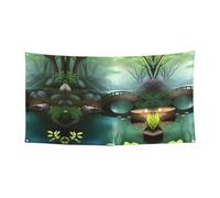 WZYCWB Little Bridge in The East - Bandiera da appendere per eventi e feste, 70 x 35, per interni ed esterni