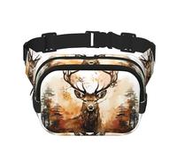 WZYCWB Little Deer Forest - Marsupio sportivo, alla moda e alla moda, borsa a tracolla leggera, piccola borsa da viaggio
