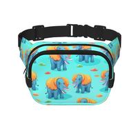 WZYCWB Little Elephant with Big Earars - Marsupio sportivo alla moda e alla moda, borsa a tracolla leggera da viaggio