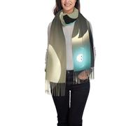 WZYCWB Little Ghost's Light stampato nappa scialle abito da sera scialle adatto per matrimoni banchetti e cerimonie