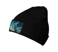 WZYCWB Little Polar Bear - Berretto lavorato a maglia, caldo, ideale per attività all'aperto, pendolarismo quotidiano e viaggi, colore: nero