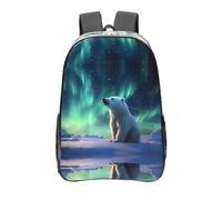 WZYCWB Little Polar Bear Zaino trasparente stampato, borsa da viaggio, borsa da palestra leggera e resistente, zaino per pendolari o borsa per la scuola