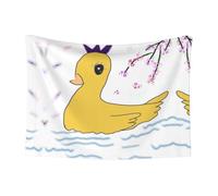 WZYCWB Little Yellow Duck - Coperta per animali domestici stampata, misura media, adatta per cucce per animali domestici, cucce per cani/cesti per gatti