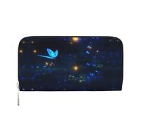 WZYCWB L'occhio del diavolo. pochette in pelle portafogli con cerniera e porta carte sono perfetti per i viaggi o l'uso quotidiano, Il buio della notte, Taglia unica