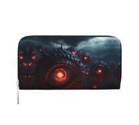 WZYCWB L'occhio del diavolo. pochette in pelle portafogli con cerniera e porta carte sono perfetti per i viaggi o l'uso quotidiano, L'occhio del diavolo., Taglia unica