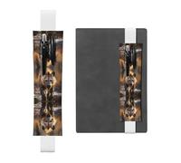 WZYCWB Lone Hyena - Portapenne in pelle, segnalibro regolabile, perfetto per il rientro a scuola o come regalo di Natale