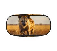 WZYCWB Lonely Hyena - Astuccio portamatite di grande capacità, multifunzione, portatile e resistente, per ufficio e scuola, Nero , Taglia unica, Beauty Case