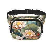 WZYCWB Lotus in The Pond - Marsupio sportivo, alla moda e alla moda, borsa a tracolla leggera da viaggio