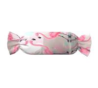 WZYCWB Love Flamingo Candy - Cuscino cilindrico cilindrico confortevole, da viaggio, cuscino tubolare adatto per testa, collo e schiena