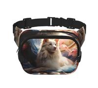 WZYCWB Lying Pet Dog Sports Marsupio alla moda e alla moda, borsa a tracolla leggera da viaggio piccola