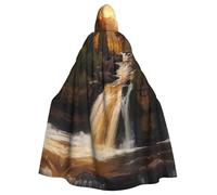 WZYCWB maestoso waterfal mantello con cappuccio fantasia Halloween mantello rave festa e riunione di famiglia