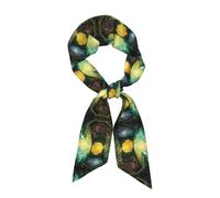 WZYCWB Magica grotta Sciarpa di seta stampata 120x8 cm, scialle leggero, morbido e caldo