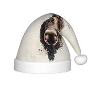 WZYCWB Majestic - Cappelli di Natale con motivo a testa di alce per bambini, graziosi cappelli a punta, decorazioni per feste di Natale e regali per riunioni di famiglia