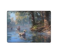 WZYCWB Mallard Ducks - Tappeto da nuoto stampato, 203,2 x 147,3 cm, morbido e antiscivolo, adatto per comodini, uffici, balconi e altri spazi.