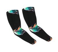 WZYCWB Maniche colorate con colibrì che danno una sensazione di ghiaccio, adatte per tutte le stagioni, adatte per golf, ciclismo, pesca, giardinaggio, ecc.