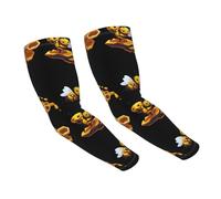 WZYCWB Maniche di protezione solare a nido d'ape, adatte per tutte le stagioni, adatte per golf, ciclismo, pesca, giardinaggio, ecc.