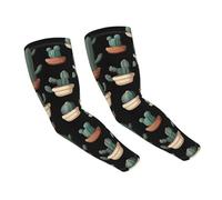 WZYCWB Maniche di protezione solare con cactus in vaso, adatte per tutte le stagioni, adatte per golf, ciclismo, pesca, giardinaggio, ecc.