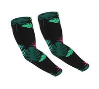 WZYCWB Maniche di protezione solare con foglie tropicali, adatte per tutte le stagioni, adatte per golf, ciclismo, pesca, giardinaggio, ecc.