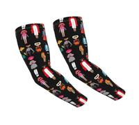 WZYCWB Maniche di protezione solare con motivo alla moda, adatte per tutte le stagioni, adatte per golf, ciclismo, pesca, giardinaggio, ecc.