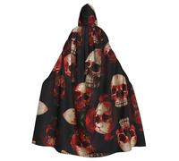 WZYCWB Mantella con cappuccio per Halloween, unisex, per Halloween, carnevale, feste in maschera, giochi di ruolo