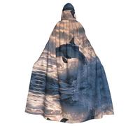 WZYCWB Mantella con cappuccio per Halloween, unisex, per Halloween, carnevale, travestimento, gioco di ruolo