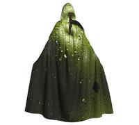 WZYCWB Mantella con cappuccio per Halloween, unisex, per Halloween, carnevale, travestimento, gioco di ruolo, con stampa di frutta verde