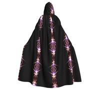 WZYCWB Mantella con cappuccio stampata a laser su quattro lati, adatta per feste in maschera, feste di Halloween e cosplay