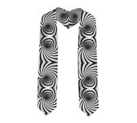 WZYCWB Mantello a spirale con illusione ottica gif fantasia, 182,9 cm, perfetto per la laurea o cerimonie in chiesa