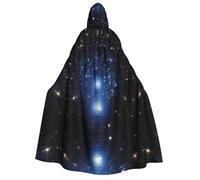 WZYCWB Mantello con cappuccio con motivo cielo stellato | Perfetto per Halloween, feste in maschera e feste a tema.