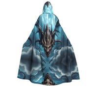 WZYCWB Mantello con cappuccio con motivo drago volante | Perfetto per Halloween, feste in maschera e feste a tema.