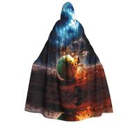 WZYCWB Mantello con cappuccio da tennis Lightning per adulti, perfetto per feste di Halloween, cosplay, spettacoli teatrali e riunioni a tema.