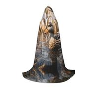 WZYCWB Mantello con cappuccio M con stampa di anatre reali da nuoto, costume per cosplay, Halloween e feste a tema anime