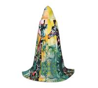 WZYCWB Mantello con cappuccio M con stampa di due giraffe | costume cosplay, Halloween Anime Party Prop