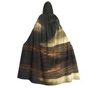 WZYCWB Mantello con cappuccio per adulti Gloomy Weather - Perfetto per feste di Halloween, cosplay, spettacoli teatrali e riunioni a tema.