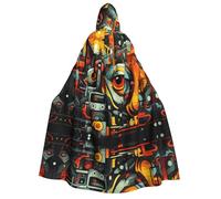 WZYCWB Mantello con cappuccio per adulti, perfetto per feste di Halloween, cosplay, spettacoli teatrali e riunioni a tema.