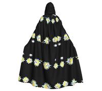 WZYCWB Mantello con cappuccio stampato al neon adatto per feste in maschera, feste di Halloween cosplay