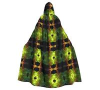 WZYCWB Mantello con cappuccio stampato con albero lussureggiante adatto per feste in maschera, feste di Halloween cosplay