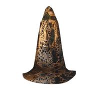WZYCWB Mantello con cappuccio stampato con due fratelli leopardati | Costume cosplay, Halloween Anime Party Prop - M