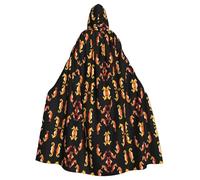 WZYCWB Mantello con cappuccio stampato con molti cavallucci marini, adatto per feste in maschera, feste di Halloween e cosplay