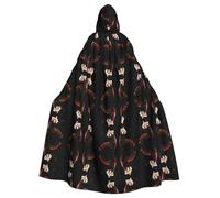 WZYCWB Mantello con cappuccio stampato con motivo panda rosso adatto per feste in maschera, feste di Halloween cosplay