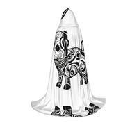 WZYCWB Mantello con cappuccio stampato Strange Dog, costume per cosplay, Halloween e feste anime, taglia L