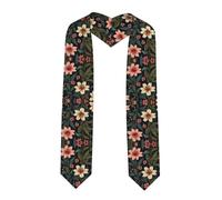 WZYCWB Mantello da laurea con stampa di piante estetiche (182,9 cm), regalo di laurea, pieno di senso cerimoniale,