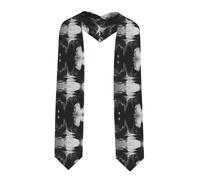 WZYCWB Mantello da laurea monocromatico con stampa fantasma (182,9 cm), regalo di laurea, pieno di senso cerimoniale,