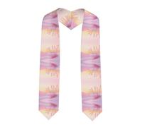 WZYCWB Mantello da laurea rosa con stampa deserto (183 cm) - regalo di laurea, pieno di senso cerimoniale,